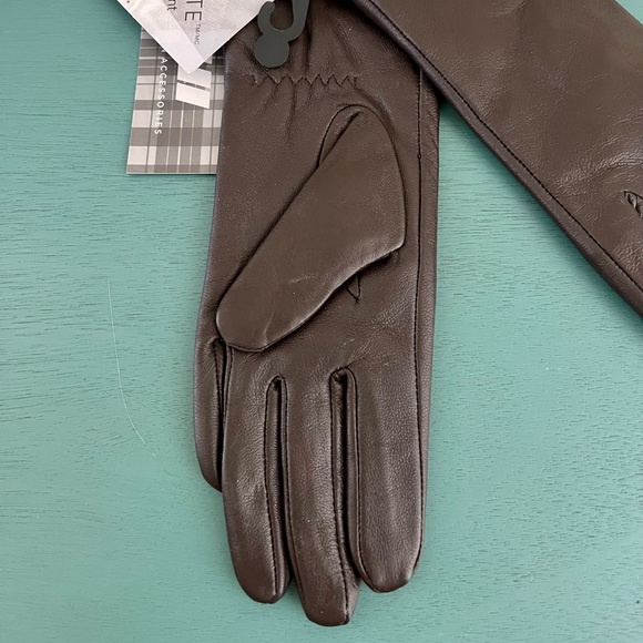 New real leather brown gloves size S - Picture 5 of 9